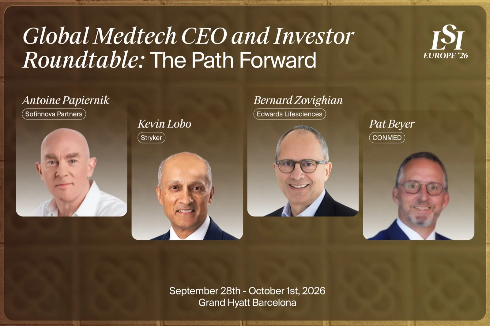 Global Medtech CEO and Investor Roundtable: The Path Forward